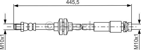 BOSCH 1 987 481 668 - Тормозной шланг parts5.com