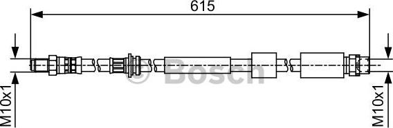 BOSCH 1 987 481 615 - Тормозной шланг parts5.com