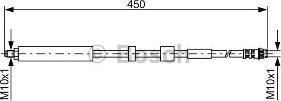 BOSCH 1 987 481 051 - Тормозной шланг parts5.com