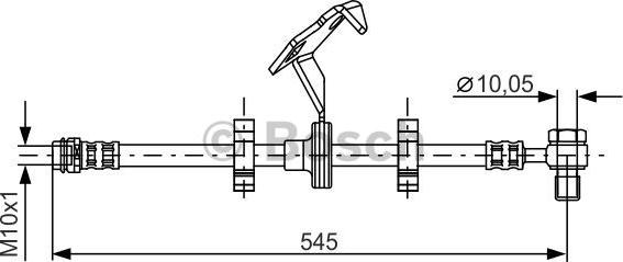 BOSCH 1 987 481 078 - Brake Hose parts5.com