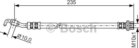 BOSCH 1 987 481 177 - Тормозной шланг parts5.com