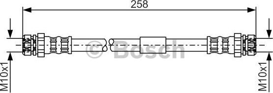 BOSCH 1 987 481 369 - Тормозной шланг parts5.com