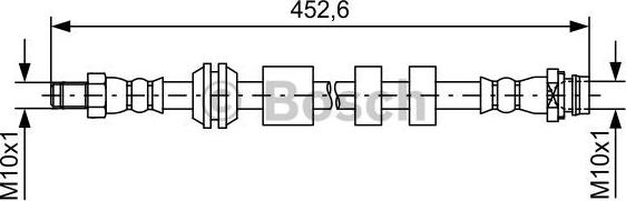 BOSCH 1 987 481 741 - Тормозной шланг parts5.com