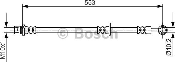 BOSCH 1 987 481 709 - Тормозной шланг parts5.com