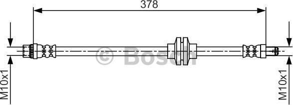 BOSCH 1 987 481 707 - Тормозной шланг parts5.com