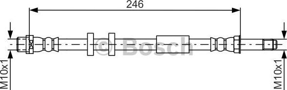 BOSCH 1 987 481 714 - Тормозной шланг parts5.com