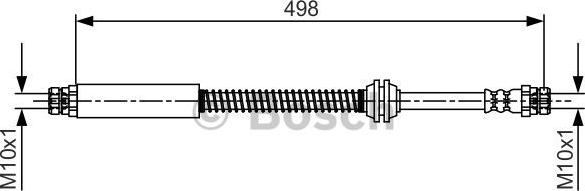 BOSCH 1 987 481 711 - Тормозной шланг parts5.com