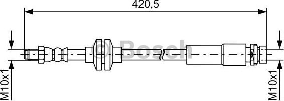 BOSCH 1 987 481 739 - Тормозной шланг parts5.com