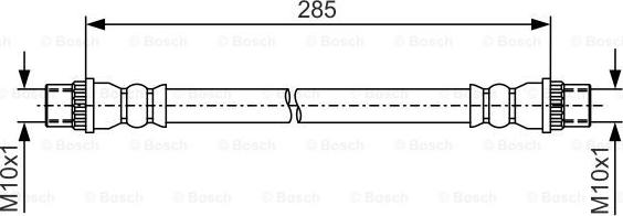 BOSCH 1 987 481 A12 - Тормозной шланг parts5.com