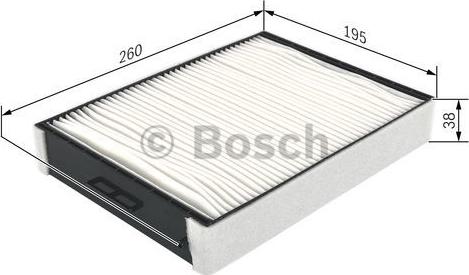 BOSCH 1 987 432 256 - Фильтр воздуха в салоне parts5.com