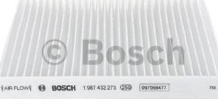 BOSCH 1 987 432 273 - Фильтр воздуха в салоне parts5.com