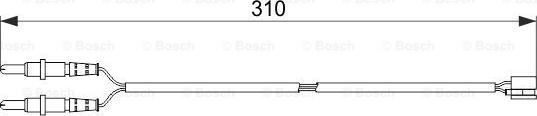 BOSCH 1 987 474 519 - Сигнализатор, износ тормозных колодок parts5.com