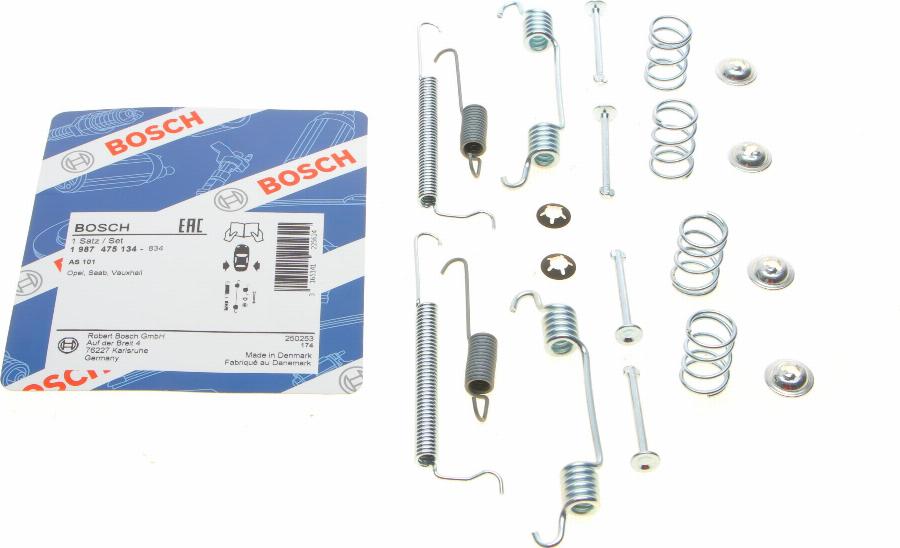 BOSCH 1 987 475 134 - Комплектующие, барабанный тормозной механизм parts5.com