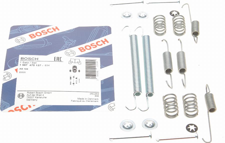 BOSCH 1 987 475 137 - Комплектующие, барабанный тормозной механизм parts5.com