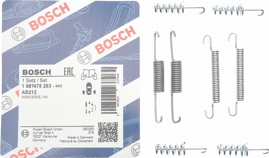 BOSCH 1 987 475 263 - Комплектующие, стояночная тормозная система parts5.com