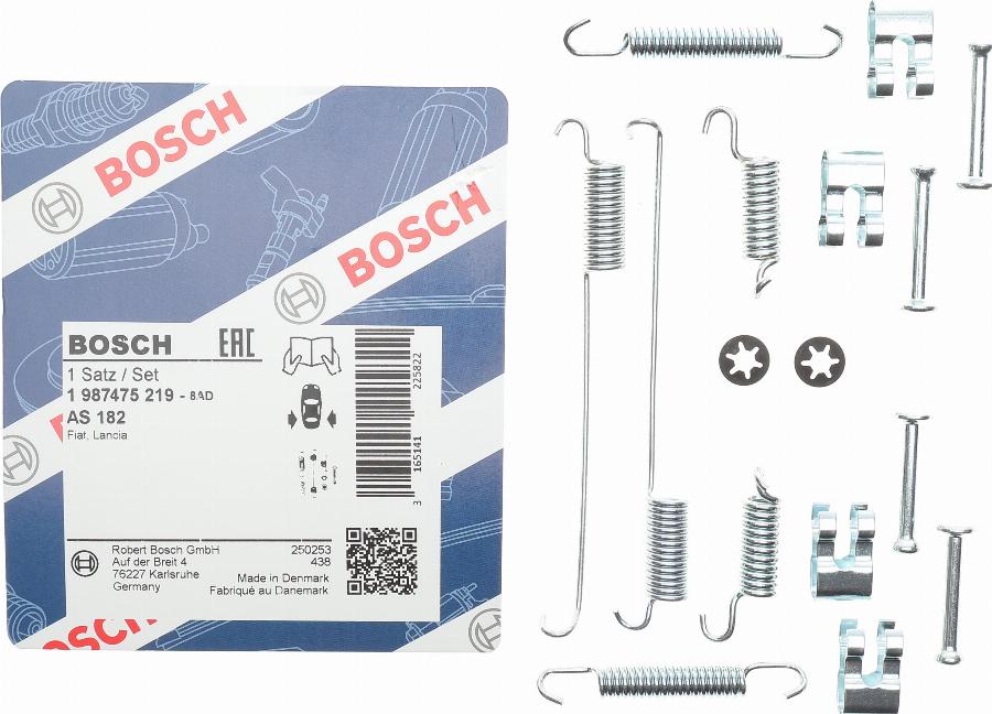 BOSCH 1 987 475 219 - Комплектующие, барабанный тормозной механизм parts5.com