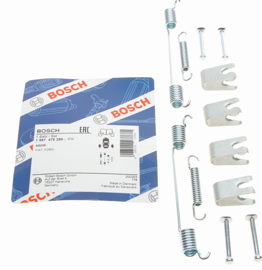 BOSCH 1 987 475 289 - Комплектующие, барабанный тормозной механизм parts5.com