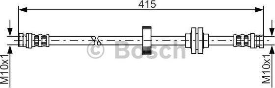 BOSCH 1 987 476 999 - Тормозной шланг parts5.com