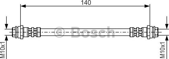 BOSCH 1 987 476 952 - Тормозной шланг parts5.com