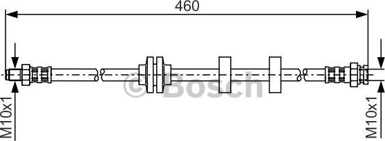 BOSCH 1 987 476 972 - Тормозной шланг parts5.com