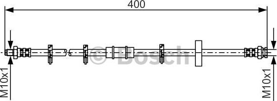 BOSCH 1 987 476 413 - Тормозной шланг parts5.com