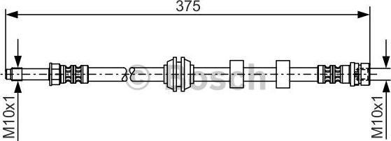 BOSCH 1 987 476 626 - Тормозной шланг parts5.com