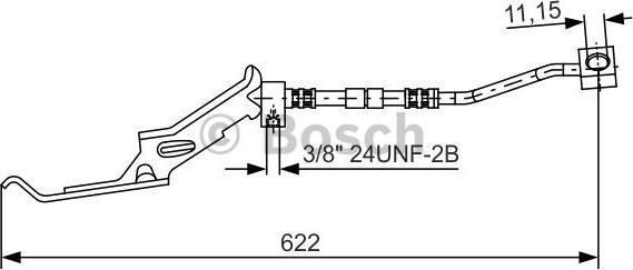 BOSCH 1 987 476 086 - Brake Hose parts5.com