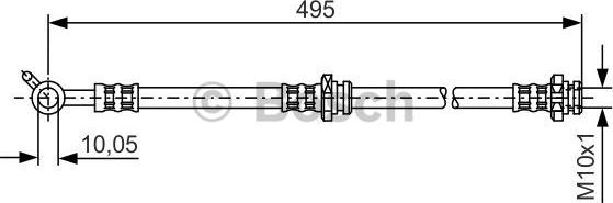 BOSCH 1 987 476 399 - Тормозной шланг parts5.com