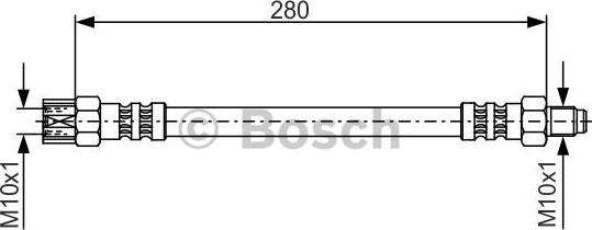 BOSCH 1 987 476 396 - Тормозной шланг parts5.com