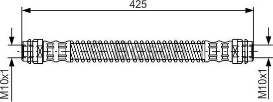 BOSCH 1 987 476 330 - Тормозной шланг parts5.com