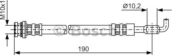 BOSCH 1 987 476 338 - Тормозной шланг parts5.com