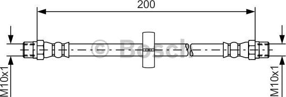 BOSCH 1 987 476 219 - Тормозной шланг parts5.com