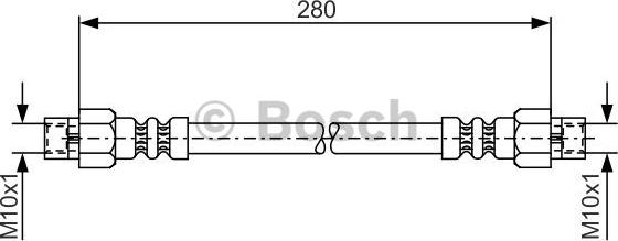 BOSCH 1 987 476 234 - Тормозной шланг parts5.com