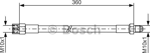 BOSCH 1 987 476 235 - Тормозной шланг parts5.com