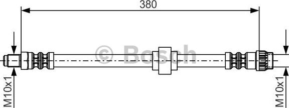 BOSCH 1 987 476 700 - Тормозной шланг parts5.com