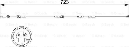 BOSCH 1 987 473 514 - Сигнализатор, износ тормозных колодок parts5.com