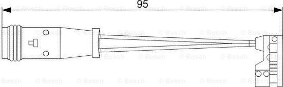 BOSCH 1 987 473 006 - Сигнализатор, износ тормозных колодок parts5.com