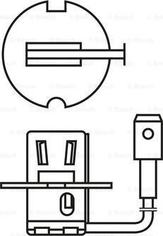 BOSCH 1 987 301 006 - Lámpara, faro de carretera parts5.com