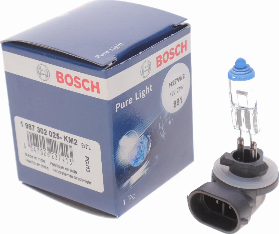 BOSCH 1 987 302 025 - Лампа накаливания, противотуманная фара parts5.com