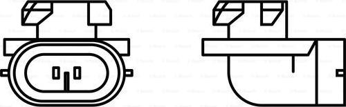 BOSCH 1 987 302 025 - Лампа накаливания, противотуманная фара parts5.com