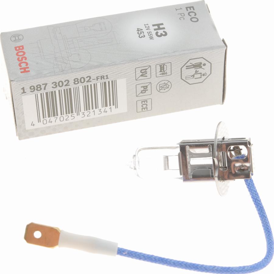 BOSCH 1 987 302 802 - Lámpara, faro de carretera parts5.com