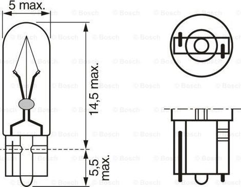 BOSCH 1 987 302 824 - Лампа накаливания, освещение салона parts5.com