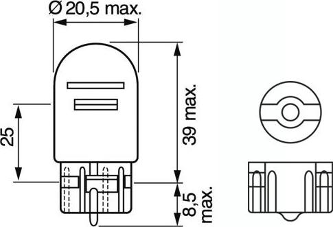 BOSCH 1 987 302 823 - Лампа накаливания, фонарь указателя поворота parts5.com