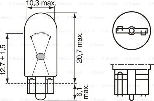 BOSCH 1 987 302 286 - Lámpara, luz intermitente parts5.com