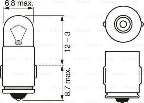 BOSCH 1 987 302 224 - Лампа накаливания parts5.com