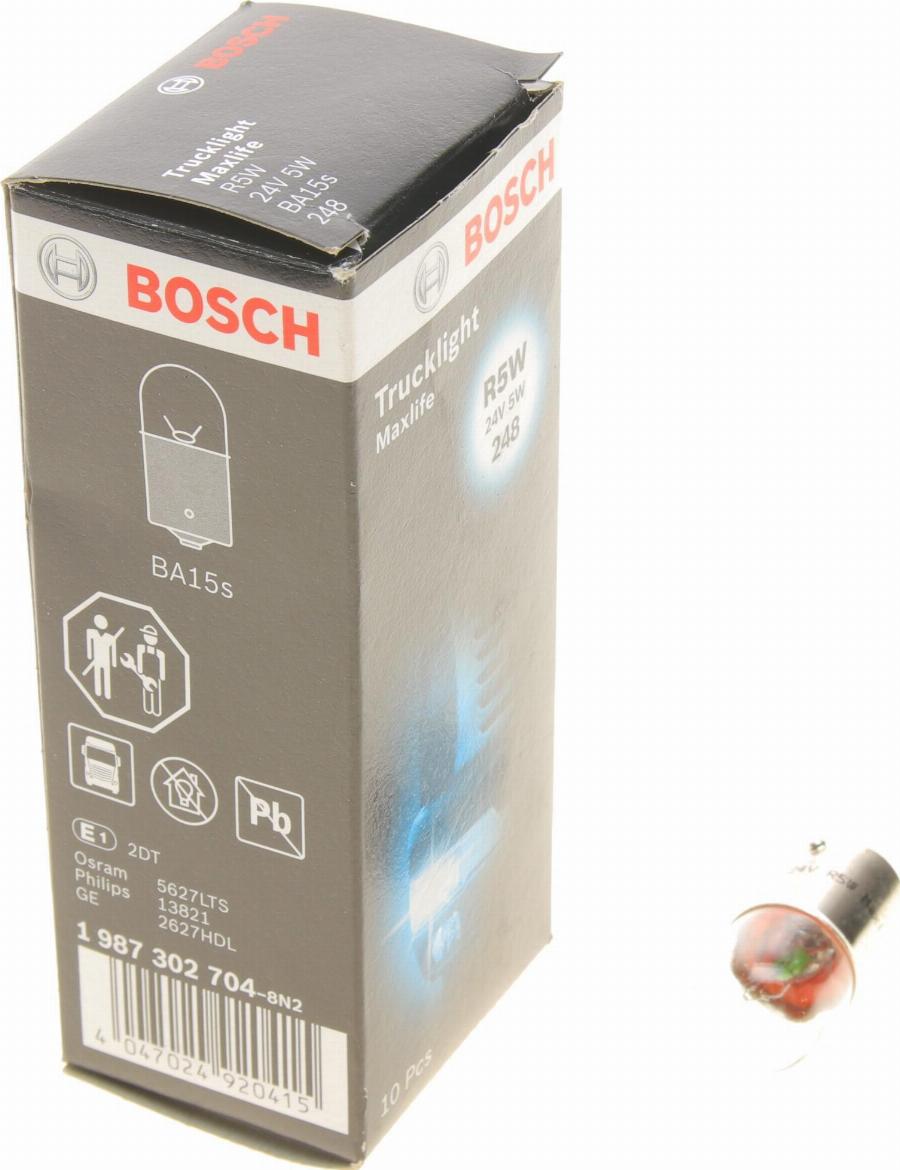 BOSCH 1 987 302 704 - Лампа накаливания, фонарь указателя поворота parts5.com