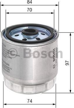 BOSCH 1 457 434 443 - Топливный фильтр parts5.com