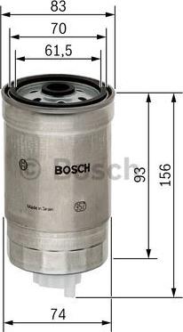 BOSCH 1 457 434 106 - Filtro combustible parts5.com