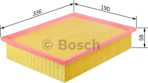 BOSCH 1 457 433 699 - Воздушный фильтр parts5.com