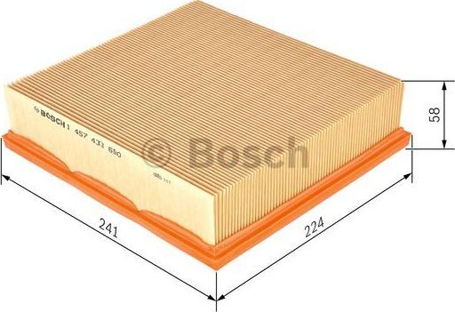 BOSCH 1 457 433 690 - Воздушный фильтр parts5.com